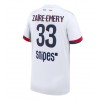 Paris Saint-Germain Warren Zaire-Emery #33 Bortatröja 2025-26 Korta ärmar